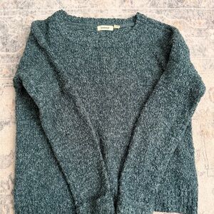 Garage Teal Crew Neck Sweater